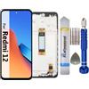 It'Go Display per Xiaomi Redmi 12 LCD Schermo di Ricambio Touch Screen con Strumento Nero con Telaio Alta Qualità