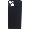Smartex® Vetro copribatteria per scocca Posteriore Big Hole Compatibile con iPhone 13| Senza Logo (Nero)