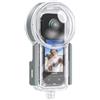 YaelHelens Custodia impermeabile compatibile con Insta360 X5, custodia subacquea in policarbonato fino a 50 metri, cuciture panoramiche, rivestimento AR, copertura in tessuto protettivo, base a Y (YH