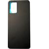 Generico Copri Batteria + biadesivo compatibile con Xiaomi 11i / Redmi Note 11 Pro+ 5G Ricambio Vetro Posteriore Back Cover Retro Scocca + adesivo (Nero)