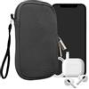 kwmobile Custodia in Neoprene con Zip per Smartphone S - 4,5 - Astuccio Portacellulare a Sacchetto con Cerniera - Borsa in grigio