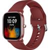 Higgs Silicone Cinturino Compatibile con Amazfit Bip 3/3pro/Bip U pro/Bip S/Bip S Lite/Bip Lite, 20mm Sportivo Cinturini per Amazfit GTS 2 Mini/GTS 3 42mm,Braccialetto per Amazfit GTS 4 mini Rosso