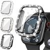 Neitra 3 Pezzi Brillantini Cover per Apple Watch SE Series 654 40mm Case