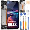 ARSSLY LCD Display per Samsung Galaxy A04S LCD Schermo per Galaxy A04S SM-A047F SM-A047F/DS SM-A047F/DSN Touch Screen Digitizer Full Assembly con Riparazione Kit (6,5, TFT, Nero con Cornice)