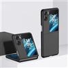 EASSGU Custodia in Silicone Adatta per OPPO Find N2 Flip (6.8 Inches), PC Cover per Telefono Resistente Alla Caduta e Ai Graffi - Nero