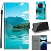 SIENIANLINE Cover per Xiaomi Redmi Note 14 Pro 4G/5G PU Pelle Custodia Flip Barca