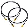 Bingfu Cavo Prolunga Antenna 4G 5G GSM SMA Maschio a Femmina RG174 1 m,2pcs | Cavo Estensione Coassiale Flessibile, per Router Modem SIM, FWA, Telecamera, GPS Auto, Radioamatore, Ricevitore RTL-SDR