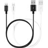 MaGeek® [Confezione da 2 1,0m di Apple MFi certificato fulmine a Cavo USB Cavo di dati di ricarica per iPhone Xs Max X 8 7 6 5c 5s, iPad Pro Air mini, iPod touch (Nero + Bianca)