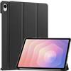FDHYFGDY Cover per Samsung Galaxy Tab S11 11 Custodia Protettiva, Nuova custodia protettiva antiurto ultrasottile in PU a tre ante con Funzione Auto Sleep/Wake - Nero