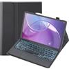 SCIMIN Custodia per tastiera (13 pollici) Lenovo Idea Tab Pro Gen 2 (TB390FU) | Lenovo Xiaoxin Pad Pro GT 13 (TB378FC), tastiera wireless Bluetooth Folio Case | Tastiera retroilluminata | Touch Mouse