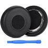 MMOBIEL Cuscinetti Auricolari di Ricambio per Jabra Evolve 75 / 75UC / 75MS / 75SE Wireless Cuffie di MMOBIEL - Memory Foam e Protein PU Cuscinetti Cuffie - Padiglioni Cuffie - Nero