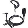 HYSHIKRA Cuffia 1 pin 2,5 mm con microfono Big PTT compatibile con Motorola TLKR T60 T61 T62 T81 T80 T82 Extreme Hunter Auricolare radio bidirezionale per il personale di sicurezza (forma di G, 1)