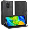 Simpeak Cover Compatibile per Xiaomi Redmi Note 9 6,53, Custodia Compatibile con Xiaomi Redmi Note 9 in Pelle PU Portafoglio con Supporto[Supporto Stand] [Chiusura Magnetica], Nero