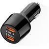 YOJOCK Quick Charge 3.0 Caricatore da Auto con 2 Porte 36W per Samsung Galaxy S9 S8 Plus S7 S6 Edge Huawei P9 iPhone iPad e altri