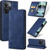 Phoona Cover per Xiaomi Redmi Note 14 5G (Non per 4G) con Vetro Temperato, Custodia Portafoglio Pelle PU Alta Qualità [Blocco Rfid][Antiurto][Magnetica][Porta Carte][Funzione Supporto] Libro Case Blu