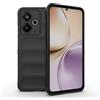 RankOne Custodia in Silicone Liquido Airbag per Realme 14 5G / Realme 14T 5G (6.67 Inches) - Nero