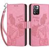 SIENIANLINE Cover per Xiaomi Redmi Note 11 Pro PU Pelle Custodia Flip Rosa
