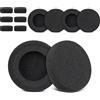 RAYAKT Cuscinetti auricolari di ricambio, 6 pezzi, per cuffie Koss Porta Pro, KSC11, KSC17, KSC75, inclusi 6 cuscinetti per la testa, morbidi cuscinetti auricolari in memory foam