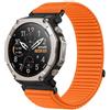 GIOPUEY Cinturini Compatibile con Amazfit T-Rex Ultra 2, Cinturino in Morbido Nylon Intrecciato [Unisex] [Traspirante] - Orange