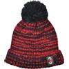 AC Milan Cappello Ponpon Baby con Logo Applicato in Gomma e Fodera in Morbido Cotone. Prodotto Ufficiale AC Milan