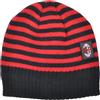 AC Milan Cappello Cuffia a Maglia Rigata, Logo Milan in Gomma Applicato, Misura Baby. Prodotto Ufficiale Milan 141403