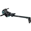 Cecotec DrumFit Rower 7000 Regatta - Macchina da Remo pieghevole, resistenza magnetica, 10 livelli, volante d'inerzia 7 kg, scorrimento silenzioso, display LCD, poggiatesta e ruote, nero, L