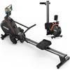 YOSUDA Vogatore magnetico, capacità di carico 158,8 kg, pieghevole per uso domestico, con monitor LCD, supporto per tablet e comodo cuscino per seduta