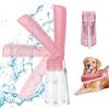 VFANDV Borraccia per Cani Portatile, 180° Ripiegabile Bottiglia da Viaggio, Ciotola Acqua Cane Antigoccia, ciotola acqua cane portatile per Il Campeggio, l'Escursionismo e Il Trekking (Rosa, 550ML)