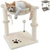 Beltom® Tiragraffi per gatti 45 cm. Parco Gioco Giochi GRAFFIATOIO SISAL Cuccia Albero Gatti Tira Graffi Palestra - Beige