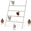 SUBTLETY Posatoi per gabbie per uccelli a 4 livelli, in legno, flessibile, per polli, galline, giocattolo per pollo, compatibile con recinti e pollaio (tipo A)