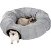PAWZ Road PAWZ tunnel per gatti da strada tunnel per gatti giocattolo per cani tunnel a forma di ciambella pieghevole rimovibile grigio