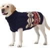 Hjumarayan Fair Isle, Maglione invernale per cani, lavorato a maglia, con foro per imbracatura, elastico, facile da mettere e togliere, per cani di taglia grande, vestiti caldi Border Collie magra, pastore