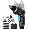 Cecotec Avvitare Elettrico Compatto PowerGyro 4000 Flash. Convertibile 2in1, 3,6V 1500mAh, USB-C, 200rpm, Coppia 6Nm Regolabile, Giro Bidirezionale, Include Punte e Chiavi per Lavori Precisi e Veloci