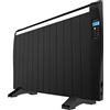 Cecotec Emettitore Termico ReadyWarm 2500 Thermal Black. 12 Elementi e 1800 W, Display LCD, Telecomando a distanza, timer, selezione della temperatura, copertura di 25 m² (12 Moduli, Nero)