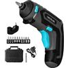Cecotec Avvitatore Elettrico a Batteria con Accessorio Angolo 90º PowerGyro 3500 Angle Set. Batteria da 4 V e 1.500 mAh, Mandrino per Punte Esagonali da 6,35 mm, Include Valigetta e Accessori
