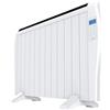 Cecotec Emettitore Termico ReadyWarm 2500 Thermal Black. 12 Elementi e 1800 W, Display LCD, Telecomando a distanza, timer, selezione della temperatura, copertura di 25 m² (12 Moduli, Bianco)
