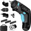 Cecotec Avvitare Elettrico Compatto PowerGyro 3500 Total Set. 4V 1500mAh, 4 Cabezali Intercambiabili, 200rpm, Coppia 6Nm 10 Posizioni, LED, Ergonomico, Valigetta Inclusa per Lavoro Comodo e Sicuro
