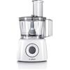Bosch Robot da Cucina Compatto MultiTalent 3 MCM3200W, Oltre 30 Funzioni, 800W, Ciotola da 2,3 L, Accessorio Frullatore Incluso, Tanti Accessori per Tagliare, Grattugiare, Impastare, Tritare, Bianco