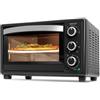 Cecotec Forno da Tavolo Bake&Toast 2600 Black 4Pizza. 26 L, 1500 W, Include Pietra Pizza per risultati come un tradizionale Forno a Pietra, 6 diverse Funzioni, Vassoio Raccoglimiglie