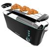 Cecotec Toast&Taste Extra B, 1000 W, doppia scanalatura lunga per 2 toast, slot XL, spegnimento e pop-up automatico, raccogli briciole, aste superiori