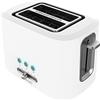 Cecotec Tostapane Toast&Taste 9000 Double White. 980 W, Double in plastica con 2 Fessure corte extra-larghe, 3 Funzioni preimpostate, Rifiniture in acciaio inossidabile