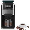 Cecotec Macchine da Caffè a Filtro Coffee 66 Grind & Brew. 1400W, 1.5L, 12 Tazze, 230g Serbatoio Chicchi, Macinacaffè Conico, 7 Livelli, Programmabile fino a 24h, Intensità Regolabile, Acciaio Inox
