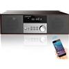 LONPOO Impianto Stereo Casa Micro HiFi Compatto con lettore CD, Bluetooth, radio FM, USB, AUX-in, display LED e pulsante grande, telecomando (LP-816B)