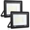 Psatfito G Faretto LED da Esterno da 50w, LED da Cantiere Super Luminose da 5400 Lm, Ip66 Impermeabile, Proiettore LED per Esterni da 6000K per Magazzino, Garage, Cortile, Confezione da 2