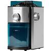 Cecotec Macinacaffè Elettrico SteelMill 2000 Adjust, 150 W, Acciaio Inossidabile, Sistema di Macine Piatte, 17 Livelli di Macinatura, Capacità 250 gr, Serbatoio Lavabile in Lavastoviglie
