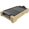 Cecotec Tasty & Grill 2000 Bamboo Black Piastra Elettrica Potenza 2000 W, Acciaio Inossidabile, Termostato Regolabile, Superficie Grill, Rivestimento RockStone, Lavabile in lavastoviglie