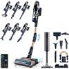 Cecotec Aspirapolvere Senza Fili con Base Autopulente Conga Rockstar RZ90 AI AquaPet Flex Connected. 310AW, 850W, IA e App, Tubo Flessibile, Autonomia 110min, Spazzola Animali, Accessorio Lavaggio