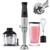 Cecotec Frullatore a immersione Katana 12 Chop G. Potenza 1200 W, Perreo Move, 21 velocità, Funzione Turbo, BlackTitanium, Cappuccio antispruzzo, Piede XL, Grip texture, Kit accessori
