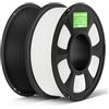 DEEPLEE Filamento PLA Opaco 1,75 mm, 1 kg Nero + 1 kg Bianco, Finitura Opaca Uniforme, Alta Precisione ±0,02 mm, Avvolgimento Senza Intasamenti, Compatibile con Stampanti FDM