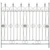 CLP Recinzione da Giardino Mangold in Ferro, Recinzione modulare a innesto Senza Cemento, grigliato in Stile Country per Giardino e terrazzo Colore Antico-Verde